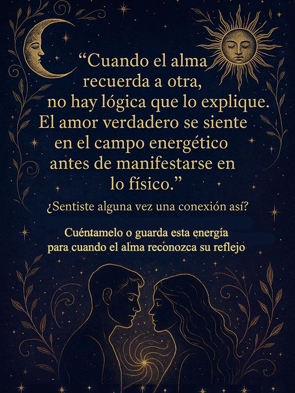 Cuando el alma recuerda a otra