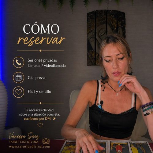 Vanessa Sáez · Cómo reservar